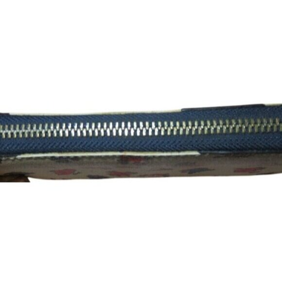 Coach accordion zip long continental wallet with Tea Rose Floral Printed canvas - Picture 6 of 14